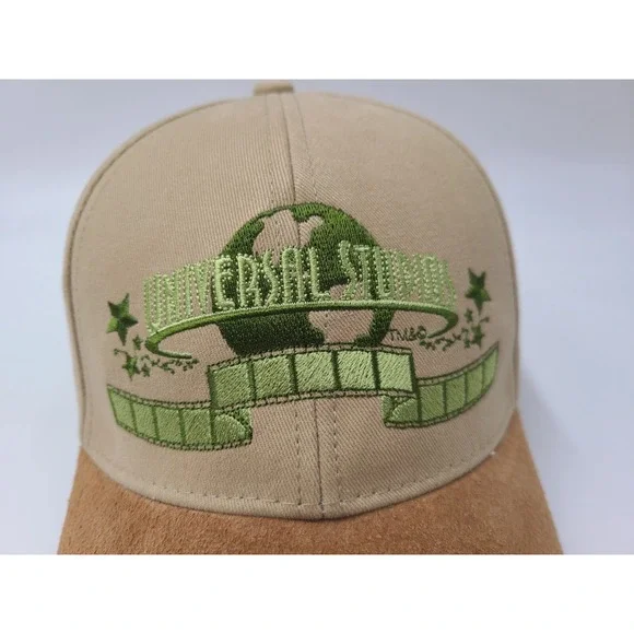 Vintage Universal Studios Strapback Adjustable (Fits Small) Hat Cap Beige Brown - Picture 4 of 13